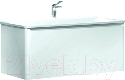 Тумба под умывальник Raval Welto 80 / Wel.01.80/P/W/RL (подвесная, белый)