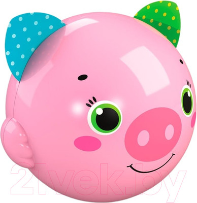 Развивающая игрушка Азбукварик Хрюшка. Музыкальный мячик Смешинка / 2601