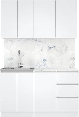 Кухонный гарнитур Артём-Мебель Мэри СН-114 ДСП 1.4м (белый)