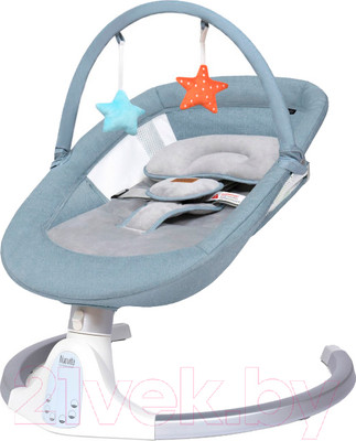 Детский шезлонг Nuovita Mistero MS2 (голубой/серебристый)