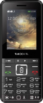 Мобильный телефон Texet TM-D215 (черный/красный)