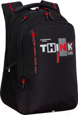 Рюкзак Grizzly RU-438-1 (черный/красный)