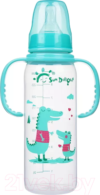 Бутылочка для кормления Sun Delight 31758 (250мл, зеленый)