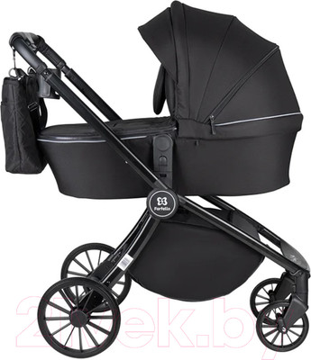 Детская универсальная коляска Farfello Baby Shell 2023 3 в 1 / BBS-001 (черный)