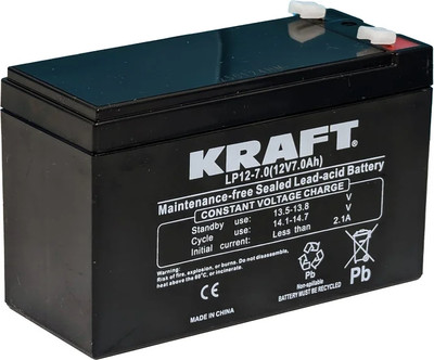 Аккумуляторная батарея KrafT 12V-7Ah / LP12-7