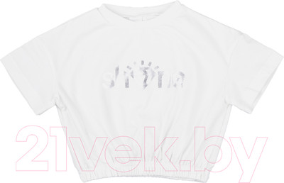 Топ детский Amarobaby Shine / AB-OD23-SH2701/33-140 (молочный, р.140)