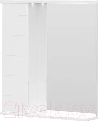 Шкаф с зеркалом для ванной Volna Joli 60 L (белый)