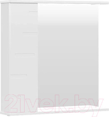 Шкаф с зеркалом для ванной Volna Joli 70 L (белый)