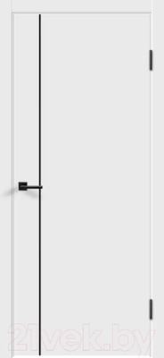 Дверь межкомнатная Velldoris Эмаль Flat M1 60x200 без врезки (белый)