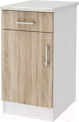 Шкаф-стол кухонный Stolline Уют / СТЛ.275.03МСТ (белый/дуб сонома)