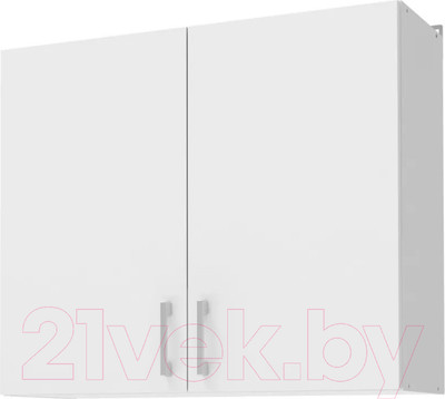 Шкаф навесной для кухни Stolline Уют 275.02 (белый/белый)