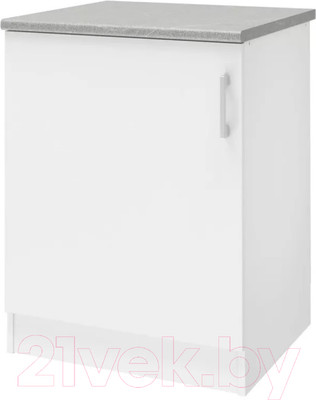 Шкаф-стол кухонный Stolline Уют 275.06МСТ (белый/белый)