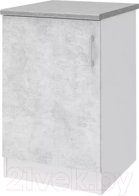 Шкаф-стол кухонный Stolline Уют 275.08МСТ (белый/бетон)