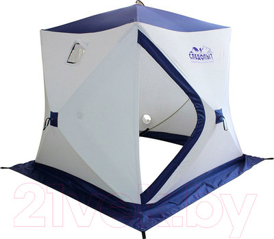 Палатка Следопыт Куб PF-TW-07/2 (белый/синий)
