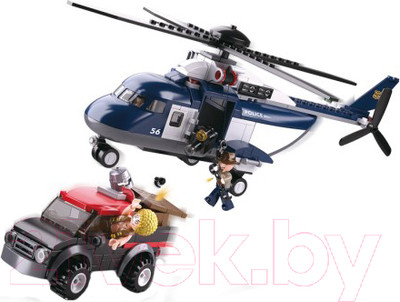 Конструктор Sluban Полицейский вертолет / M38-B0656