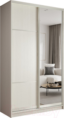 Шкаф-купе Евва 16 BBZ.02 / АЭП ШК.2 01 (бодега/жемчуг зерно)