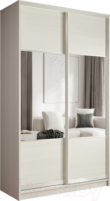 Шкаф-купе Евва 14 BBZ.01 / АЭП ШК.2 02 (бодега/жемчуг зерно)