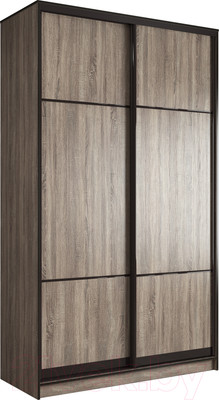 Шкаф-купе Евва 124 TTG.03 / АЭП ШК.2 03 (трюфель/венге глянец)