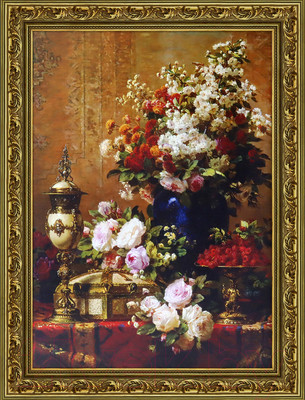 Картина Декарт Цветы в вазах 8Л1621 (в раме)