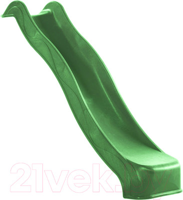 Скат для горки KBT Tsuri HDPE / 402.015.009.001 (с подключением к воде, зеленое яблоко)