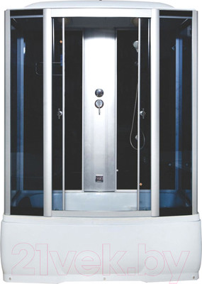 Душевая кабина Водный мир ВМ-8207 170x85 (черный/тонированное стекло)