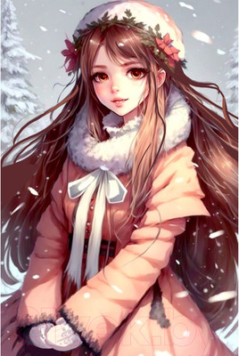 Набор алмазной вышивки Школа талантов Снежная красавица / 9605311