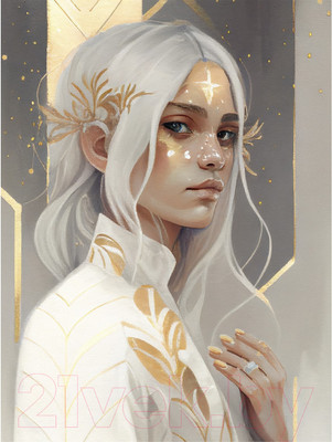 Набор алмазной вышивки Школа талантов Девушка в белом / 9605300