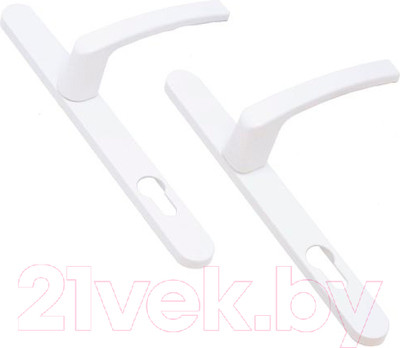 Ручка дверная ЛДМ-Сталь АГН-85.25.67-75 RAL9016 (белый)