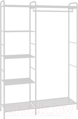 Стойка для одежды ЗМИ Валенсия 1 / ГСВ1 (белый)
