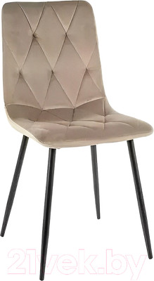 Стул Signal Tom Velvet (Bluvel 40, темно-бежевый/черный)