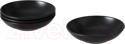 Набор тарелок Swed house Djup Platta MR3-33 (черный)