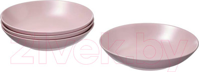 Набор тарелок Swed house Djup Talltik MR3-18 (светло-розовый)
