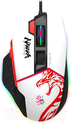Мышь A4Tech Bloody W95 Max Naraka (белый)