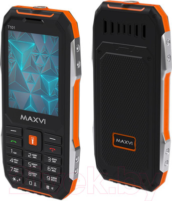 Мобильный телефон Maxvi T101 (оранжевый)