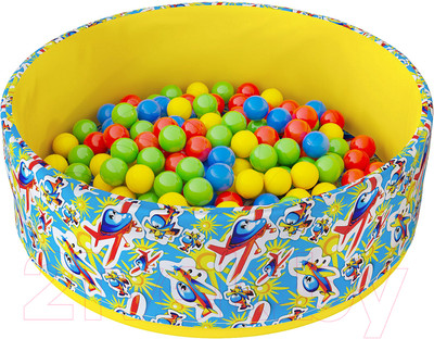 Сухой бассейн Romana Самолетики ДМФ-МК-02.59.03 (150 шариков)