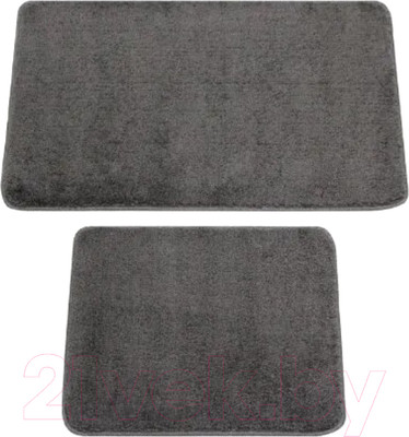Набор ковриков для ванной и туалета Gokyildiz Maxiform 50x80+50x40 / DUZ-7027-ANTRACITE