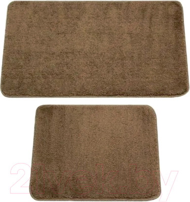 Набор ковриков для ванной и туалета Gokyildiz Maxiform 60x100+60x50 / DUZ-5013-BROWN