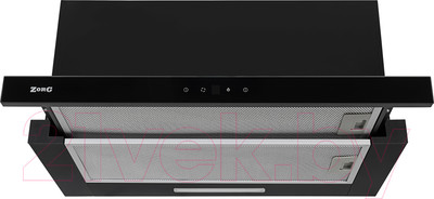 Вытяжка телескопическая ZORG Turbo 1200 60 S (черный)