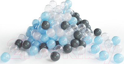 Шары для сухого бассейна Romana 3-602 (150шт, голубой/серый/жемчужный/прозрачный)