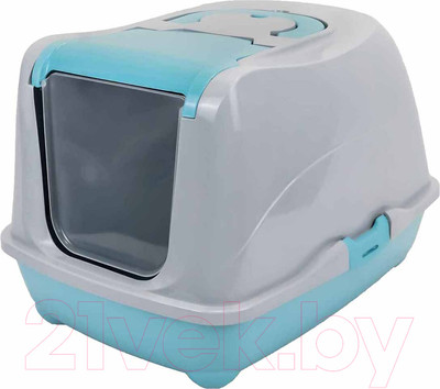 Туалет-домик ZooM 2931 (бирюзовый/серый)