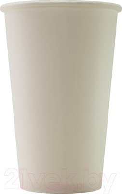 Набор бумажных стаканов Паксервис 400мл / HB90-530 (800шт, белый)