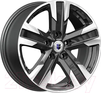 Литой диск K&K Висмут 16x7" 5x105мм DIA 56.6мм ET 38мм Алмаз черный