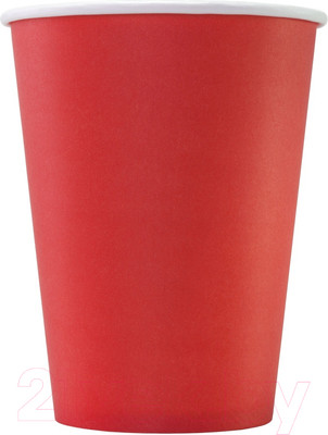 Набор бумажных стаканов Паксервис 300мл / НВ90-430 (800шт, красный)