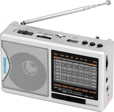Радиоприемник Hyundai H-PSR160 (серебристый)