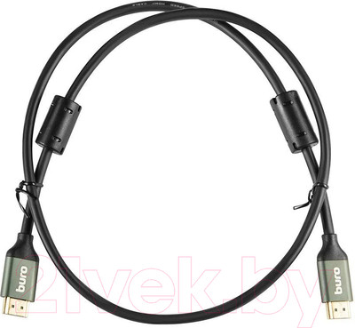 Кабель Buro BHP-HDMI-2.1-1G (1м, черный)
