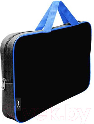 Папка-портфель Оникс ПМД 4-42 (черный/ярко-голубой)