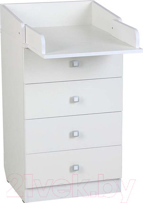 Комод Фея 1550 / 0002756.9 (белый)