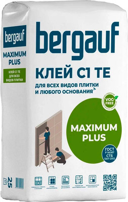 Клей для плитки Bergauf Maximum Plus (25кг)