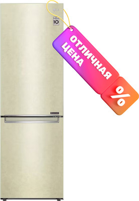 Холодильник с морозильником LG GC-B459SECL