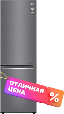 Холодильник с морозильником LG GC-B459SLCL